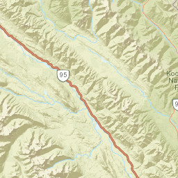 Kootenay Highway, East Kootenay G Street Map
