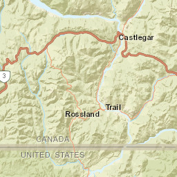 Crowsnest Highway, Fruitvale, BC V0G 1L1 Street Map
