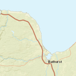 New Brunswick 180, Bathurst, NB, Canada Street Map