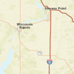 100-142 West Clark Street, Stevens Point Street Map