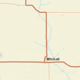 400-498 W 6th St Woonsocket SD Street Map