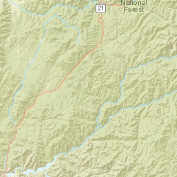 7658 Highway 21, Boise National Forest Street Map