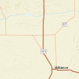 Box Butte-Wright-Lake, NE, USA Street Map