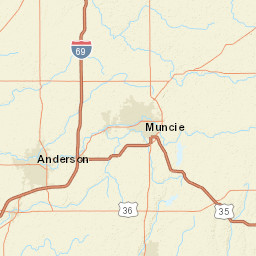 1119 Meridian St, Anderson, IN 46016, USA Street Map