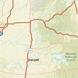 Co Road 25 North West Baden Springs IN Street Map