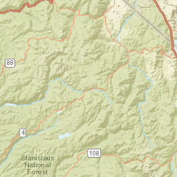 CA-108 Mono North CA USA Street Map