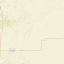 U.S. 160, Comanche National Grassland, Pritchett Street Map