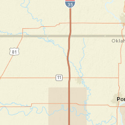 101-199 South 10th Street Ponca City OK Street Map