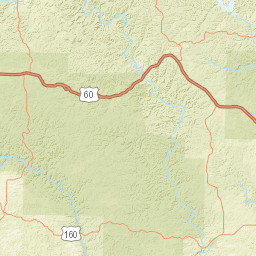 Elms Street, Mark Twain National Forest Street Map