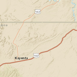 Indn Route 42 Oljato-Monument Valley Street Map