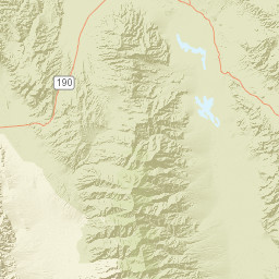 Death Valley National Park Badwater Road California Street Map