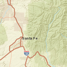 Santa Fe National Forest New Mexico 63 Pecos NM Street Map