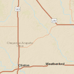 I-40 Clinton OK 73601 America Street Map