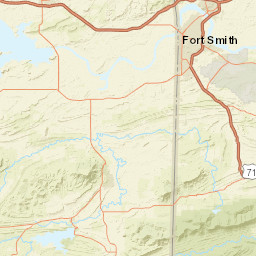 1766-1998 City Park Rd Van Buren AR Street Map