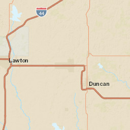 2560-2654 Oklahoma 7 Duncan OK Street Map