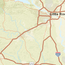 AR-10 Perryville Arkansas Street Map