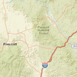3026 Old Black Canyon Hwy Humboldt Street Map