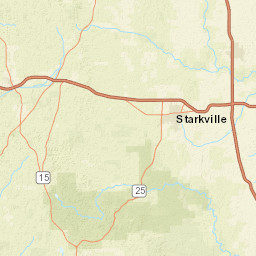 Brooksville-Louisville Road, Starkville, MS Street Map