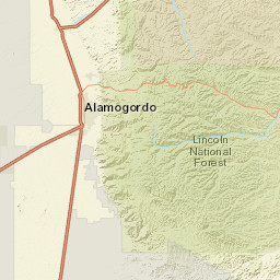 Osha Trail Road, Lincoln National Forest, Cloudcroft Street Map