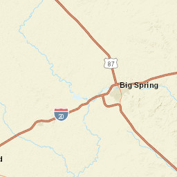 I-20 Texas America Street Map