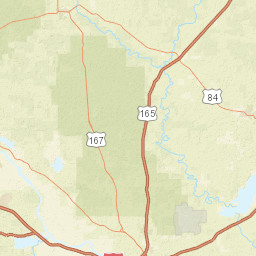 1000 Airba<x>se Rd Pollock LA 71467 Street Map