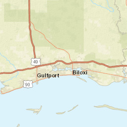 100-172 W Beach Blvd, Pass Christian, MS Street Map